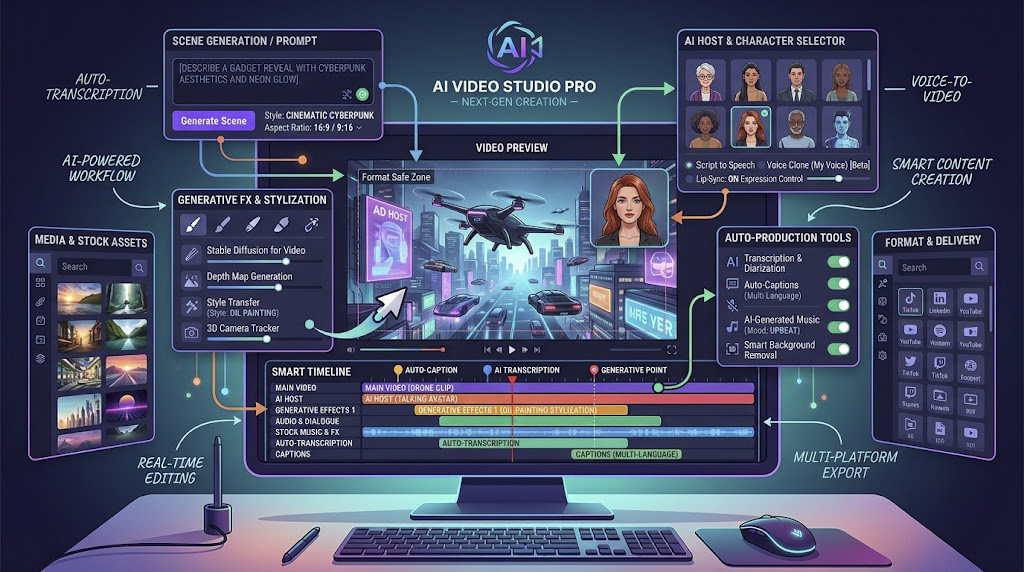 Top 15 AI Video Editing Tools in 2026