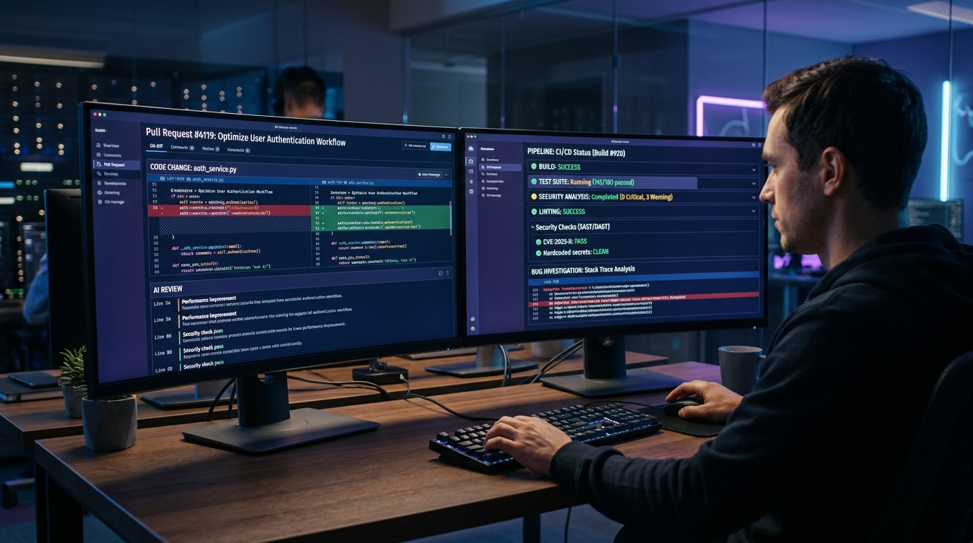 Automated code review and testing pipeline powered by ai tools for coding