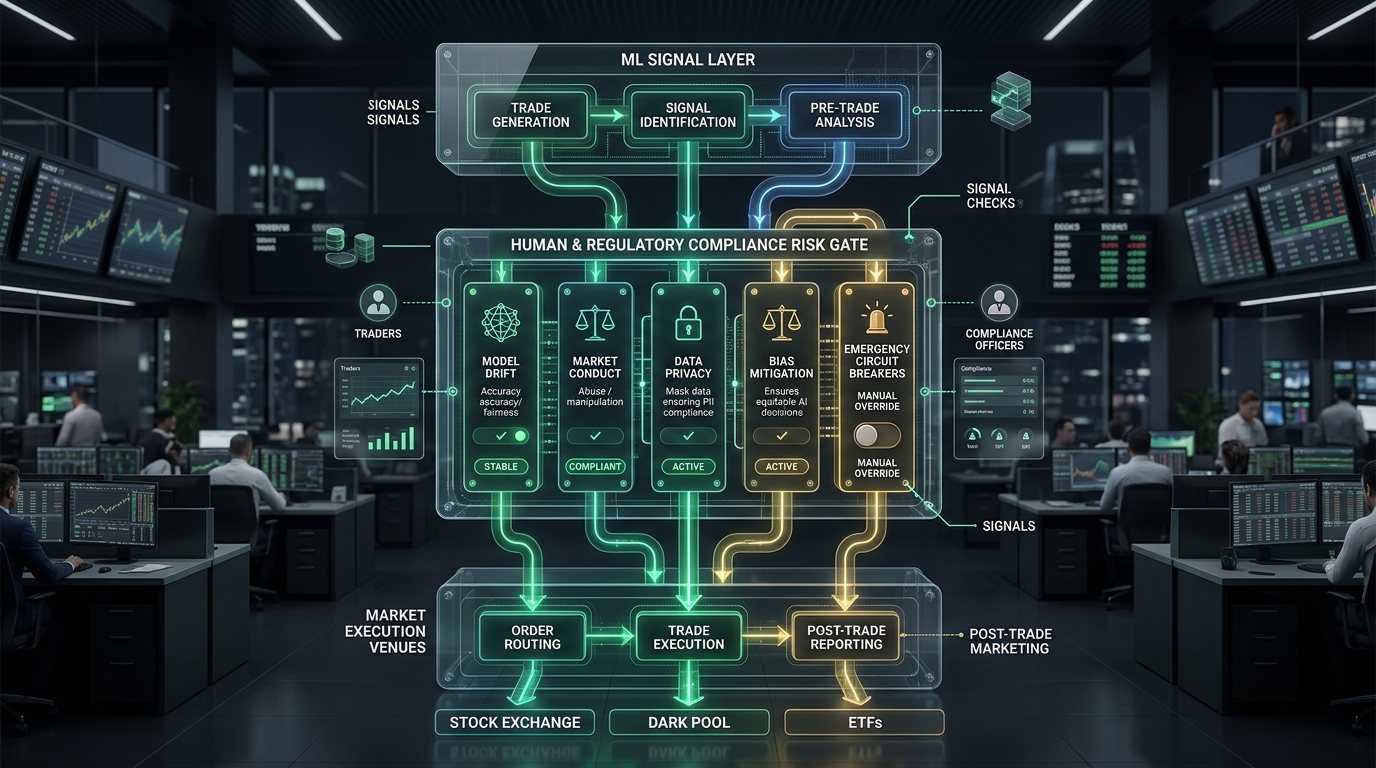 Institutional governance architecture and regulatory risk gate for AI-driven stock trading systems
